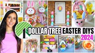 EASY Dollar Tree EASTER DIYS for 2024!  HIGH-END quick hacks (really!)