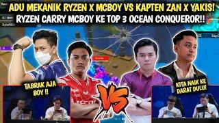 FUNMATCH‼️ADU MEKANIK COMBO RYZEN X MCBOY VS KAPTEN ZAN X YAKIS! RYZEN CARRY MCBOY KE TOP 3‼️