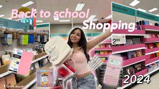 ️ Back to SCHOOL supplies shopping! NO BUDGET | 2024 + GIVEAWAY