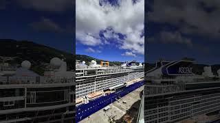 Gorgeous celebrity ascent docked at St Thomas #travel #cruise #shorts