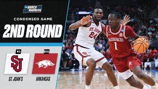 Arkansas vs. St. John's - Second round NCAA tournament extended highlights