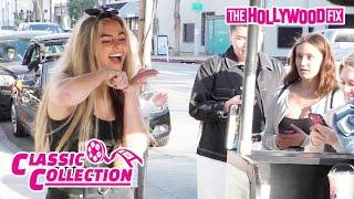 Addison Rae Makes Fans Wait For A Selfie While She Does A TikTok At Urth Caffe 2.18.20