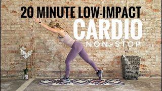 20 Minute Low Impact Cardio Workout | Non-Stop | Challenging | Bodyweight Only