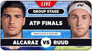 ALCARAZ vs RUUD | ATP Finals 2024 | LIVE Tennis Watchalong Stream