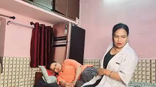 Ladies doctor injection dehati patient  injection vlog hospital video new injection