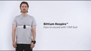 How to Record with 1 RIP Belt - Bittium Respiro™ Sleep Apnea Ambulatory Recording Device & Analysis