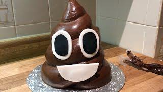 Poo Emoji Cake tutorial