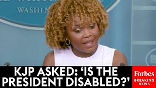 BREAKING NEWS: KJP Asked Point Blank, 'Is The President Disabled?'