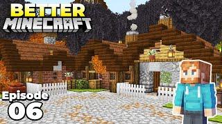 Better Minecraft : The First Villager Houses! Ep 6 Minecraft Survival Lets Play