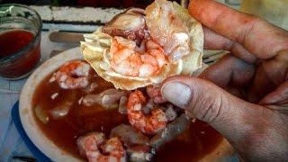 MEXICAN street SEA food!!! DELICIOUS MARISCOS "EL PRIMO" Guamuchil, Sinaloa