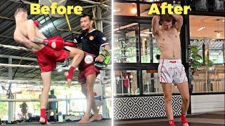 My FIRST MUAY THAI Session In THAILAND After 3 MONTHS Off