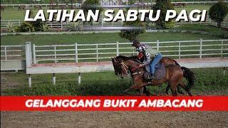 LATIHAN KUDA PACU - SABTU PAGI - "" GELANGGANG BUKIT AMBACANG KOTA BUKITTINGGI ""