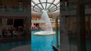 Indoor waterfall #shorts #travel #worldtraveler #singapore #waterfall #marinabaysands