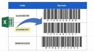 How to Create Barcodes in Excel  - الطريقة الأسهل على الإطلاق لإنشاء الباركود في الإكسل