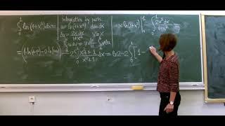 Definite integrals. Integration by parts