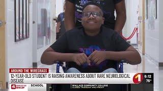 12-year-old student raising awareness about rare neurological disease