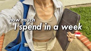 How much I spend in a week | working, learning languages, cake & coffee date | Realistic weekly vlog