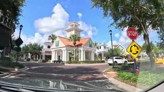 Driving around beautiful Winter Garden, FL, just west of Orlando and its theme parks, June 2023!