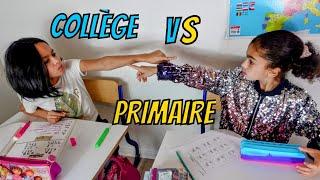 COLLÈGE VS PRIMAIRE