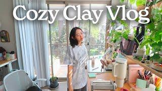 A Cozy Clay Vlog  Trying Air-Dry Clay, Capybara Orders, P.O Box Opening! | How I've Been Feeling