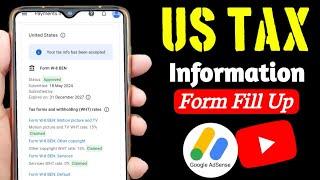 How to Fill Up US Tax Information in Google AdSense
