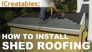 How To Build A Shed - Part 9 - Install Asphalt Shingles On Shed Roof