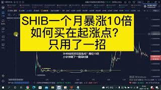 SHIB一个月暴涨10倍，如何买在起涨点？只用了一招