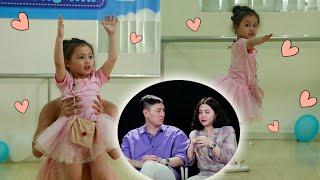 Cam Cam lần đầu "MÚA BA LÊ" khiến bố Kiên Hoàng và mẹ Heo Mi Nhon xúc động BẬT KHÓC trên truyền hình