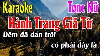 Hành Trang Giã Từ Karaoke Tone Nữ Karaoke Lâm Organ - Beat Mới