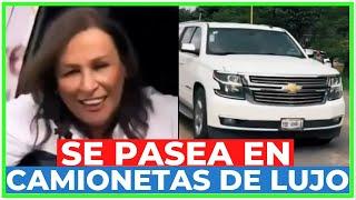  El VIDEO de ROCÍO NAHLE con un CONVOY de CAMIONETAS de LUJO que deja en RIDÍCULO a AMLO