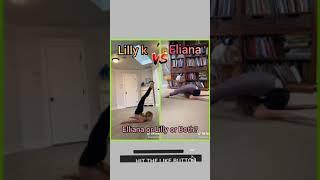 Lilly k V.S Elliana Walmsley - Tiktok Flexibility Challenge