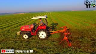 |Drone View| Tedding Alfalfa Lucerne |Deutz Fahr| & Mistubishi 22HP - Bulgaria, Zadruga |2018|