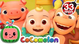 Head Shoulders Knees and Toes + More Nursery Rhymes & Kids Songs - CoComelon