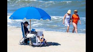 Joe Biden relaxes at the beach, sparking social media backlash