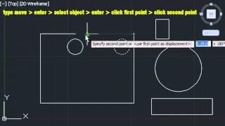 Understanding AutoCAD Move Command (Basic)