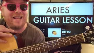 How To Play DITTO Guitar Aries // easy guitar tutorial beginner lesson easy chords