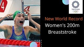 New World Record TATJANA SCHOENMAKER | Women's 200m Breaststroke, Tokyo Olympic 2020 #tokyoolympic