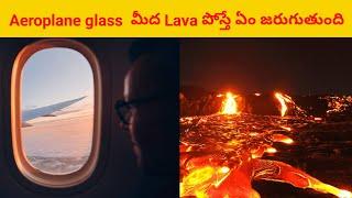 Lava against aeroplane glass | SK Facts Hub #shorts