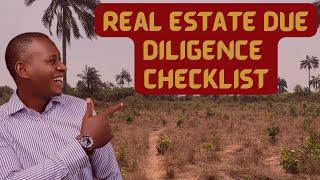 "Real Estate Due Diligence Checklist: Essential Steps to Take Before Buying Property in Nigeria"