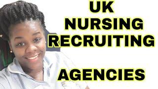 UK Recruiting Agencies for non EU Nurses