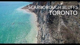 Aerial Video of Toronto's Scarborough Bluffs in CANADA 4K