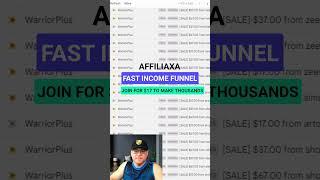 Affiliaxa fast income funnel in action #shorts