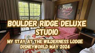 Wilderness Lodge Boulder Ridge Renovated Deluxe Studio | Disney Vacation Club May 2024