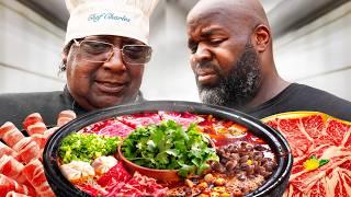 Black Chefs try SPICY Chinese Hotpot for the First Time ️