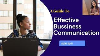 A Guide to Effective Communication Skills | Aditi Seth