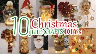 10 Cheap DIY Jute Christmas Decorations Ideas at Home 2024