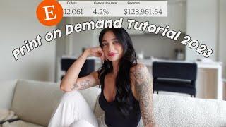How to CREATE + SELL Print on Demand Products on Etsy 2024 FULL TUTORIAL for beginners