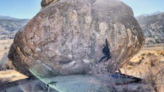 Bishop Bouldering: Perfectly Chicken [V5] Short Girl Beta with Spinal Fusion