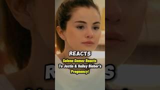 Selena Gomez Reacts To Justin & Hailey Bieber’s Pregnancy ! #selenagomez #justinbieber #shorts