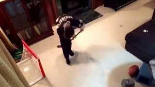 Knee hockey shootout